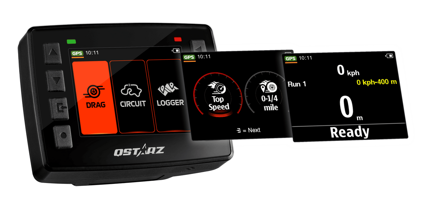 QSTARZ LT-9000S GPS Lap Timer – 25Hz GNSS Racing Data Logger for Motorcycles & Race Cars