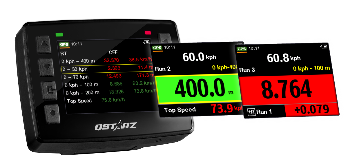 QSTARZ LT-9000S GPS Lap Timer – 25Hz GNSS Racing Data Logger for Motorcycles & Race Cars
