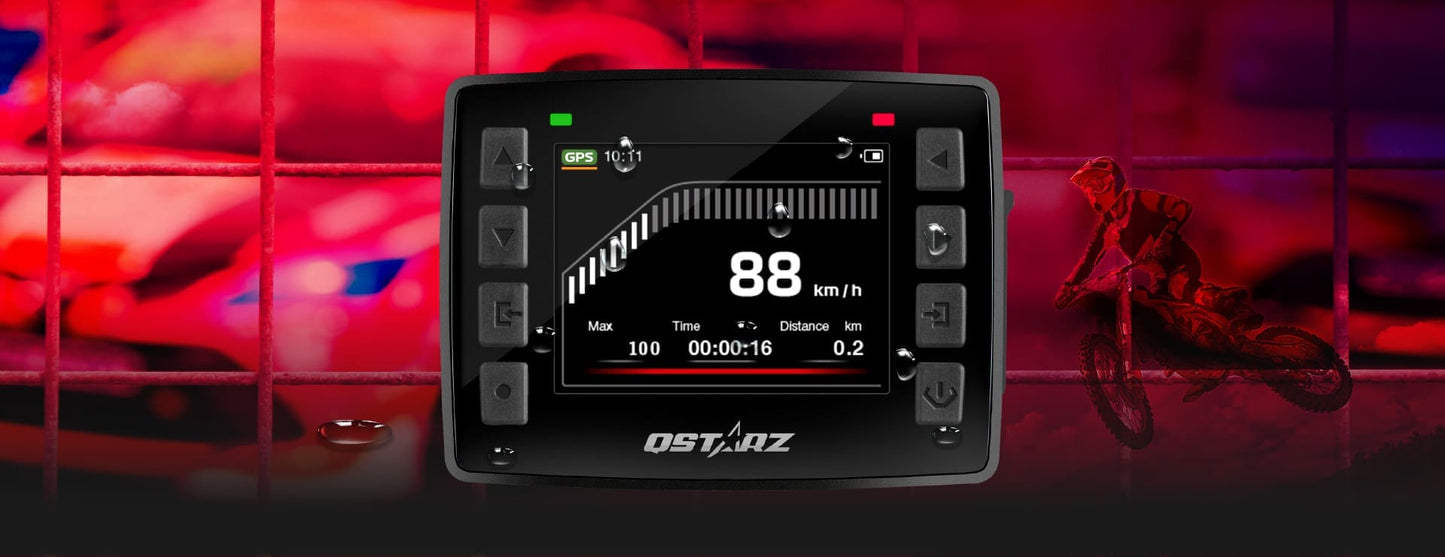 QSTARZ LT-9000S GPS Lap Timer – 25Hz GNSS Racing Data Logger for Motorcycles & Race Cars