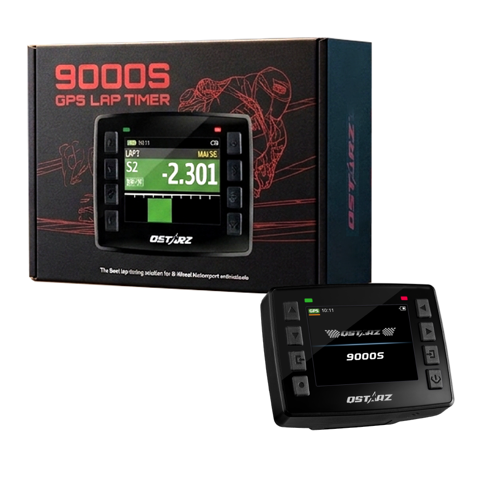 QSTARZ LT-9000S GPS Lap Timer – 25Hz GNSS Racing Data Logger for Motorcycles & Race Cars
