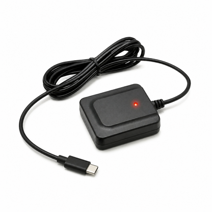 Navisys GR-U01C Industrial Grade USB-C GNSS Receiver (U-blox M10 "10th Generation" GNSS Chip, 1.5m Accuracy, 18Hz Update Rate, Ultra-low Power Consumption, IPX7 Waterproof, Fully EMI Shielded, Operating Temperatures from -40°C to +85°C, OTG Supported)