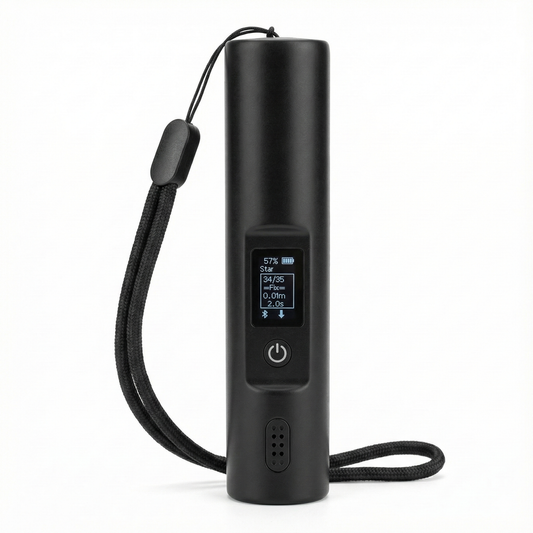 GeoAstra X8-M1 RTK GNSS Receiver (L1, L2 & L5 bands, Dual Interfaces, IP67 waterproof, 20-hour battery life, ultra-portable at only 104g, 50 cm accuracy standalone, up to 1 cm accuracy with RTK)