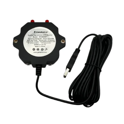 GeoAstra RTU609BT Dual RTK Heading GNSS Receiver (Dual-RTK Engine, Dual-antenna, Bluetooth and USB Dual interfaces, L1, L2 and L5 Tri-Band, up to 0.8 cm position accuracy and 0.2 ° direction accuracy)