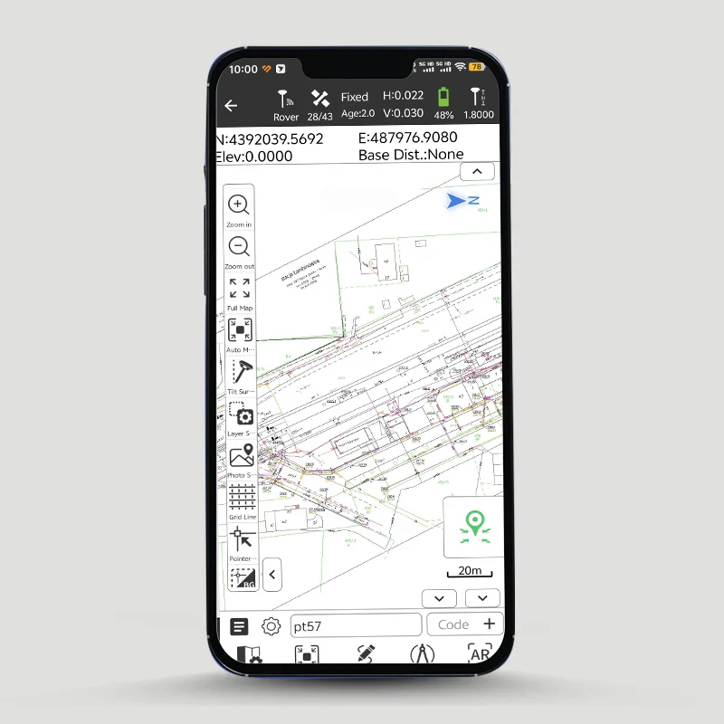 "CreateYours" professional surveying and mapping data collection Android app