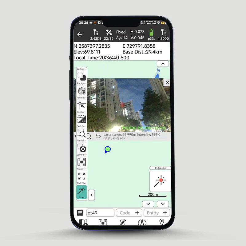 "CreateYours" professional surveying and mapping data collection Android app